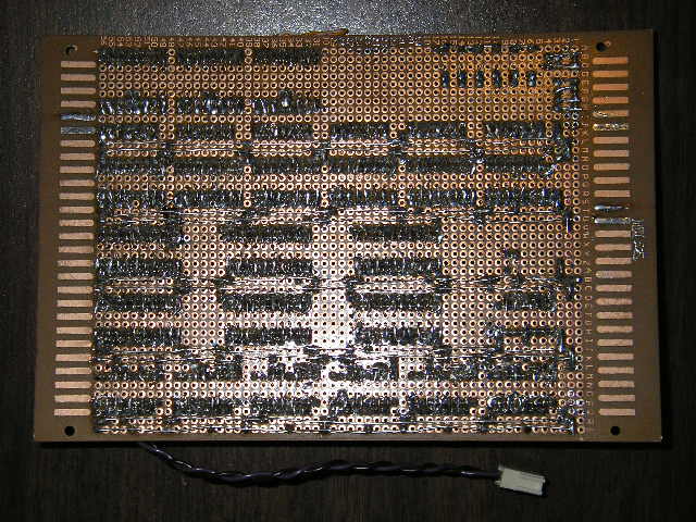 Display, drivers, counters and latches board bottom