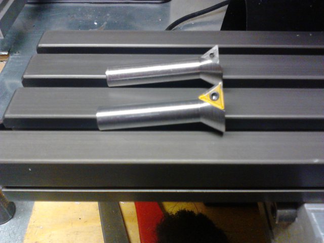 Testing the indexable dovetail cutter
