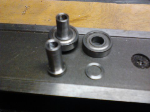 Ball bearing with mounting hardware